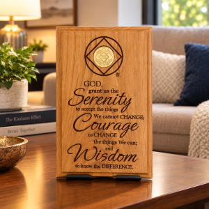 Medallion Plaque with Serenity Prayer