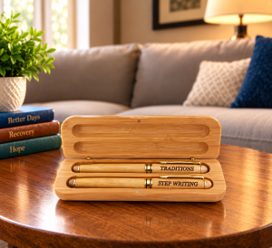 Double Pen Box with Two Wood Pens