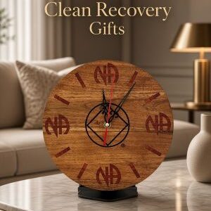 Round Clock with NA Logo 10 inch
