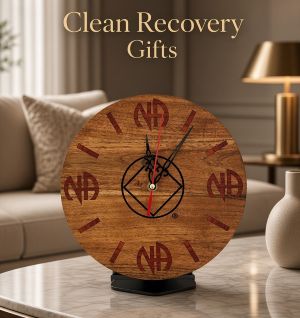 Round Clock with NA Logo 10 inch