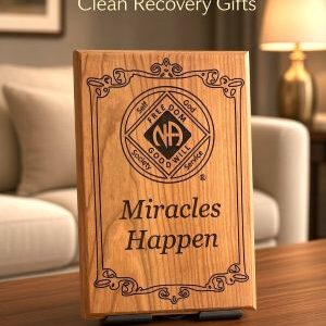 Miracles Happen Plaque Cherry
